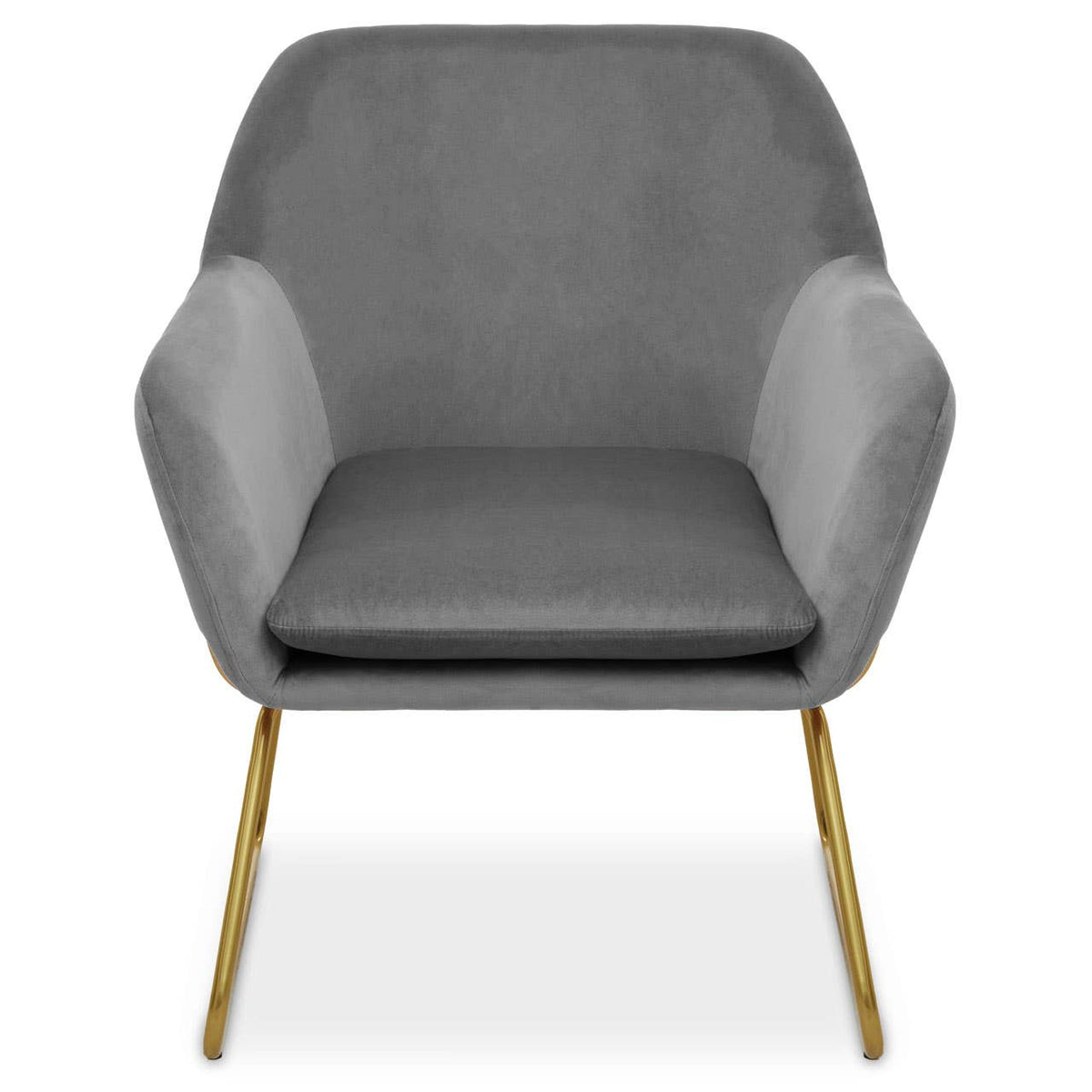 Xander Grey Velvet Armchair.