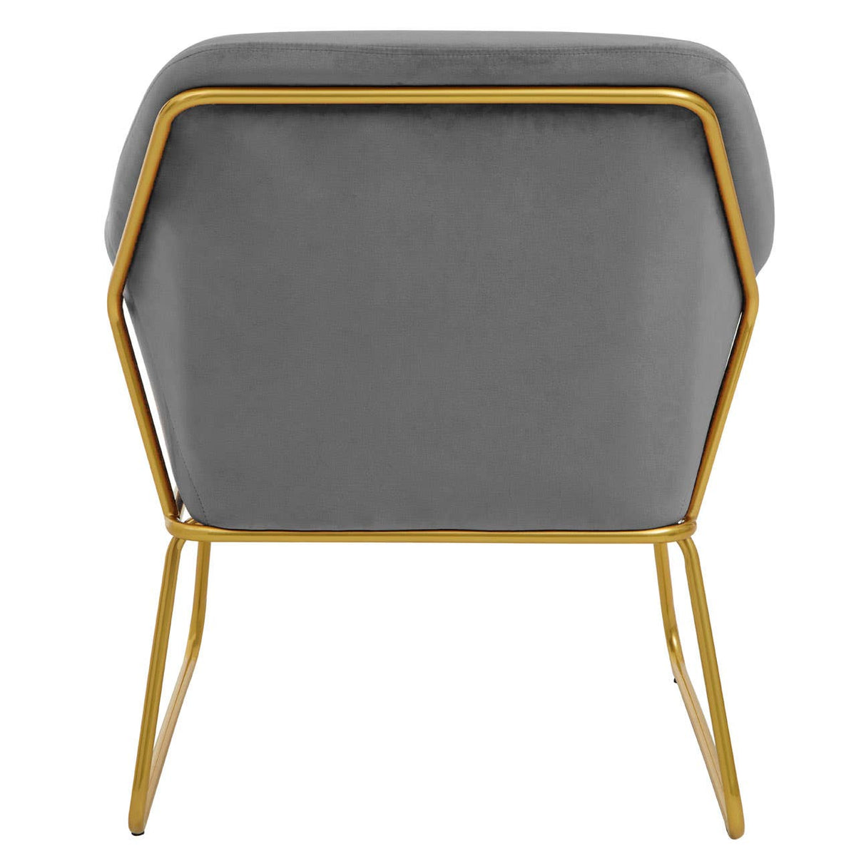 Xander Grey Velvet Armchair.