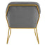 Xander Grey Velvet Armchair.