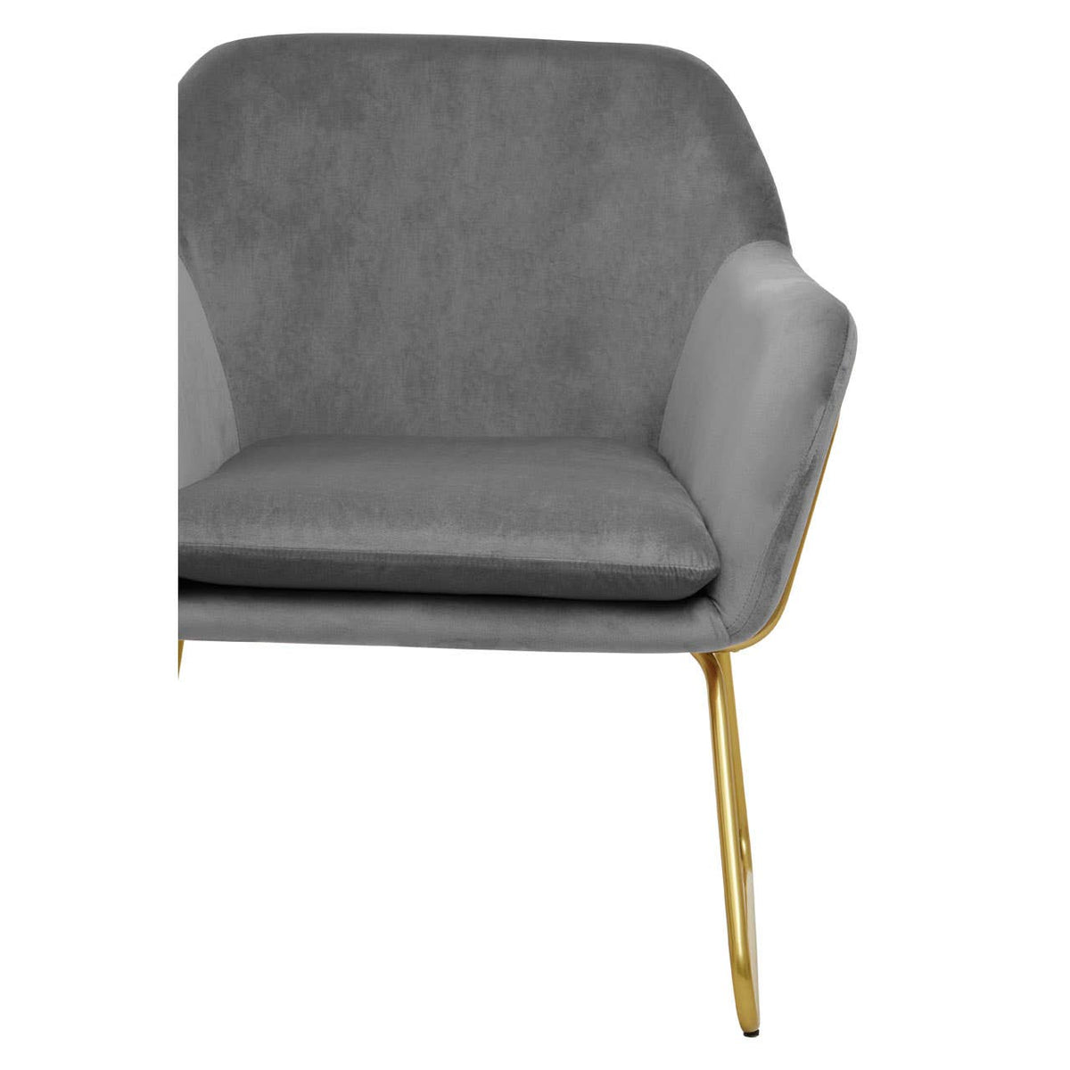 Xander Grey Velvet Armchair.