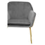 Xander Grey Velvet Armchair.