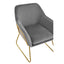 Xander Grey Velvet Armchair.