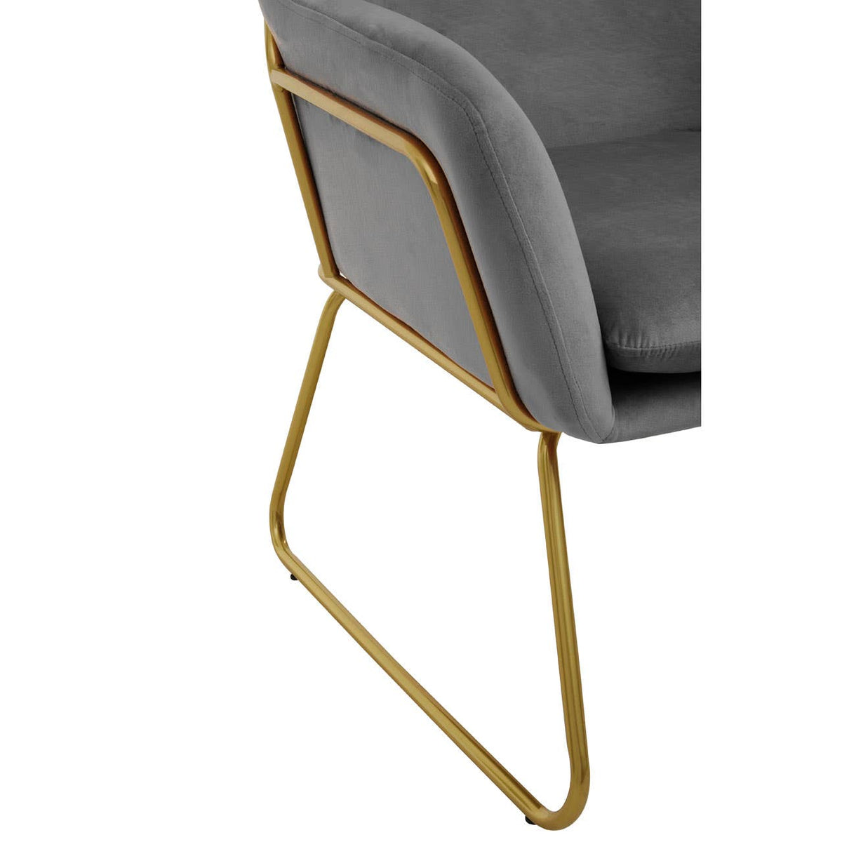 Xander Grey Velvet Armchair.