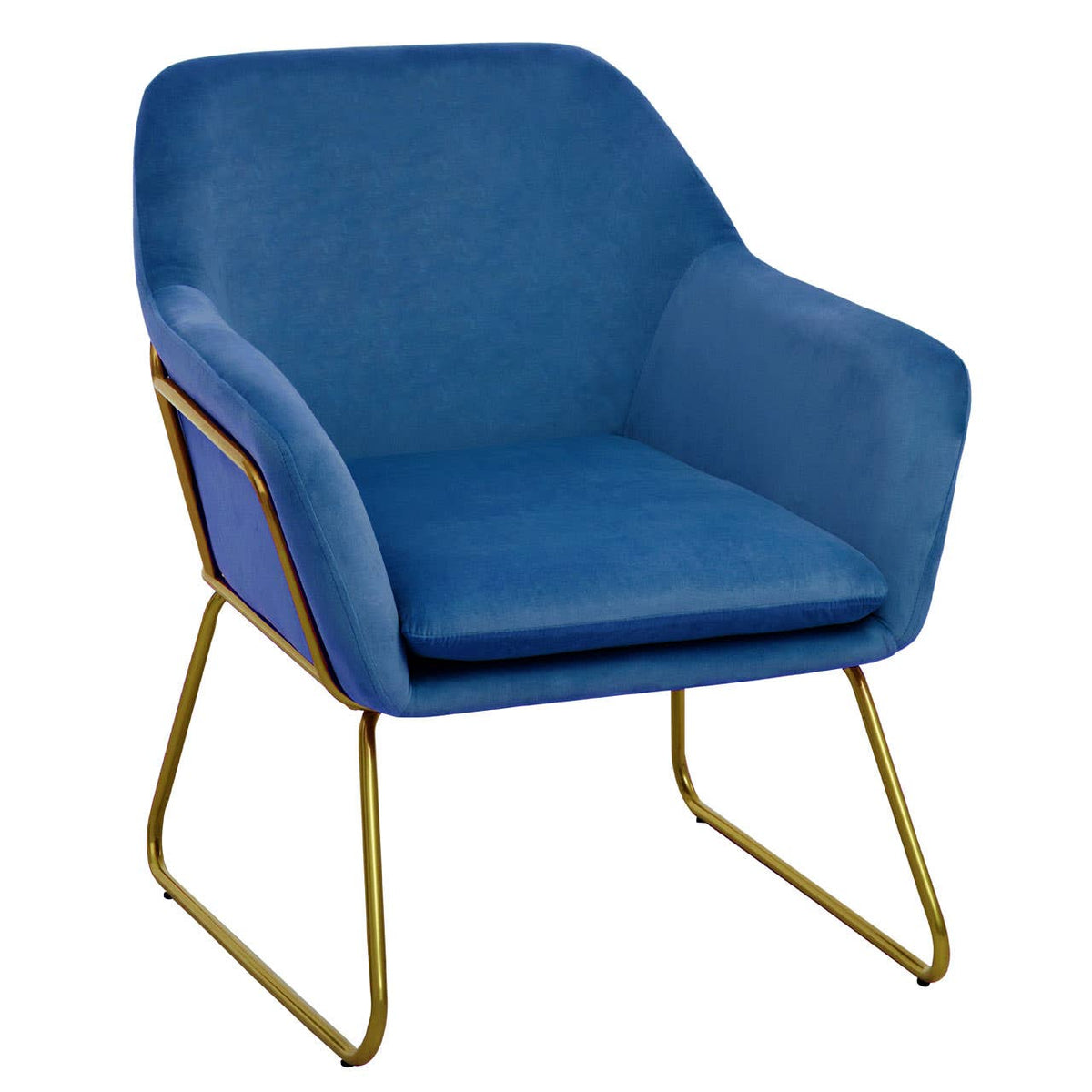 Xander Midnight Velvet Armchair.