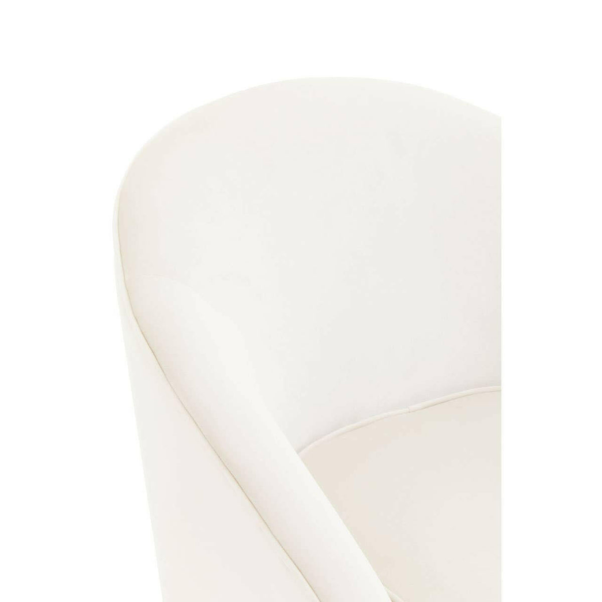 Yasmeen Beige Velvet Armchair.