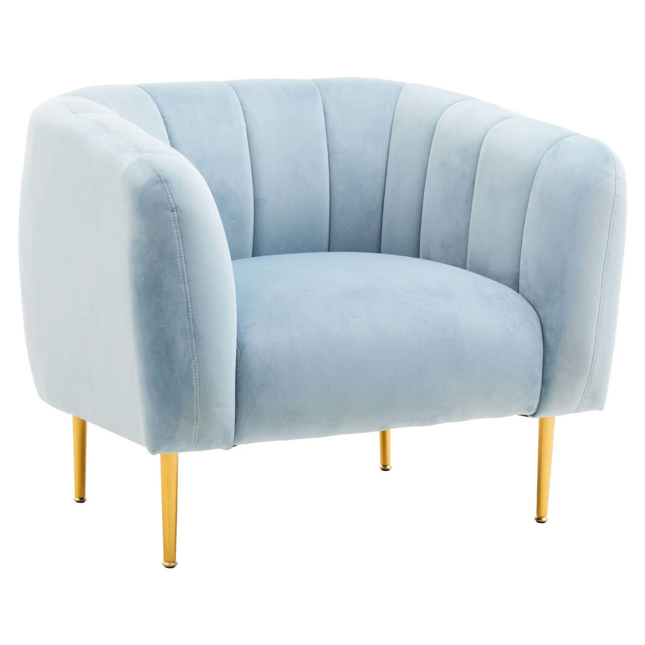 Noosa & Co. Living Yasmeen Blue Velvet Armchair House of Isabella UK