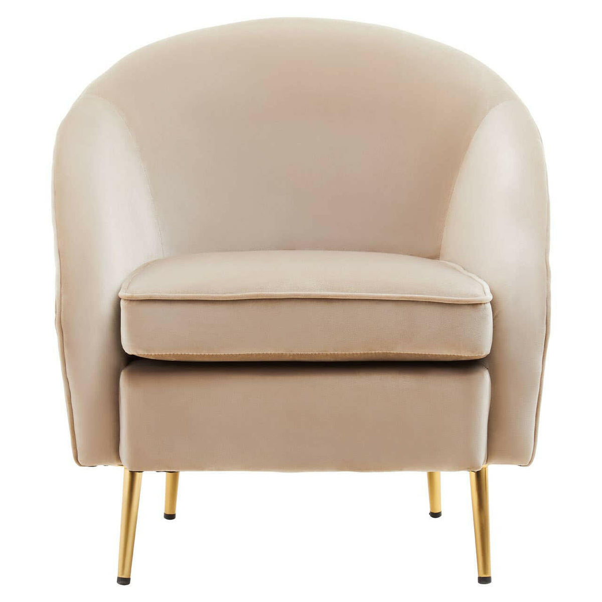 Yasmeen Mink Velvet Armchair.