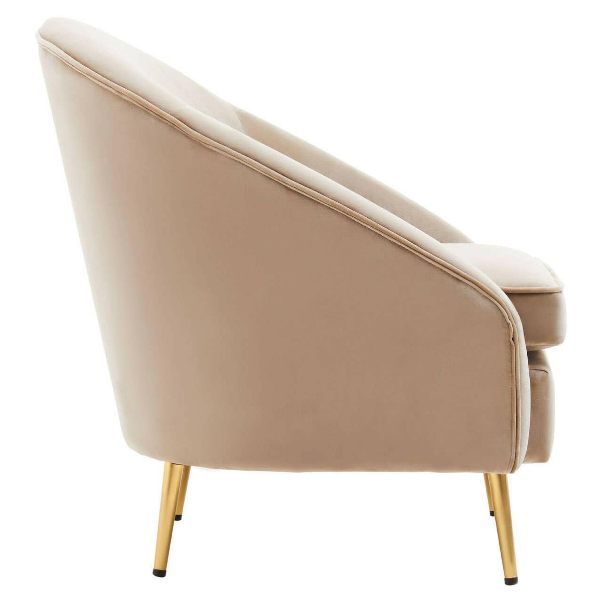 Yasmeen Mink Velvet Armchair.