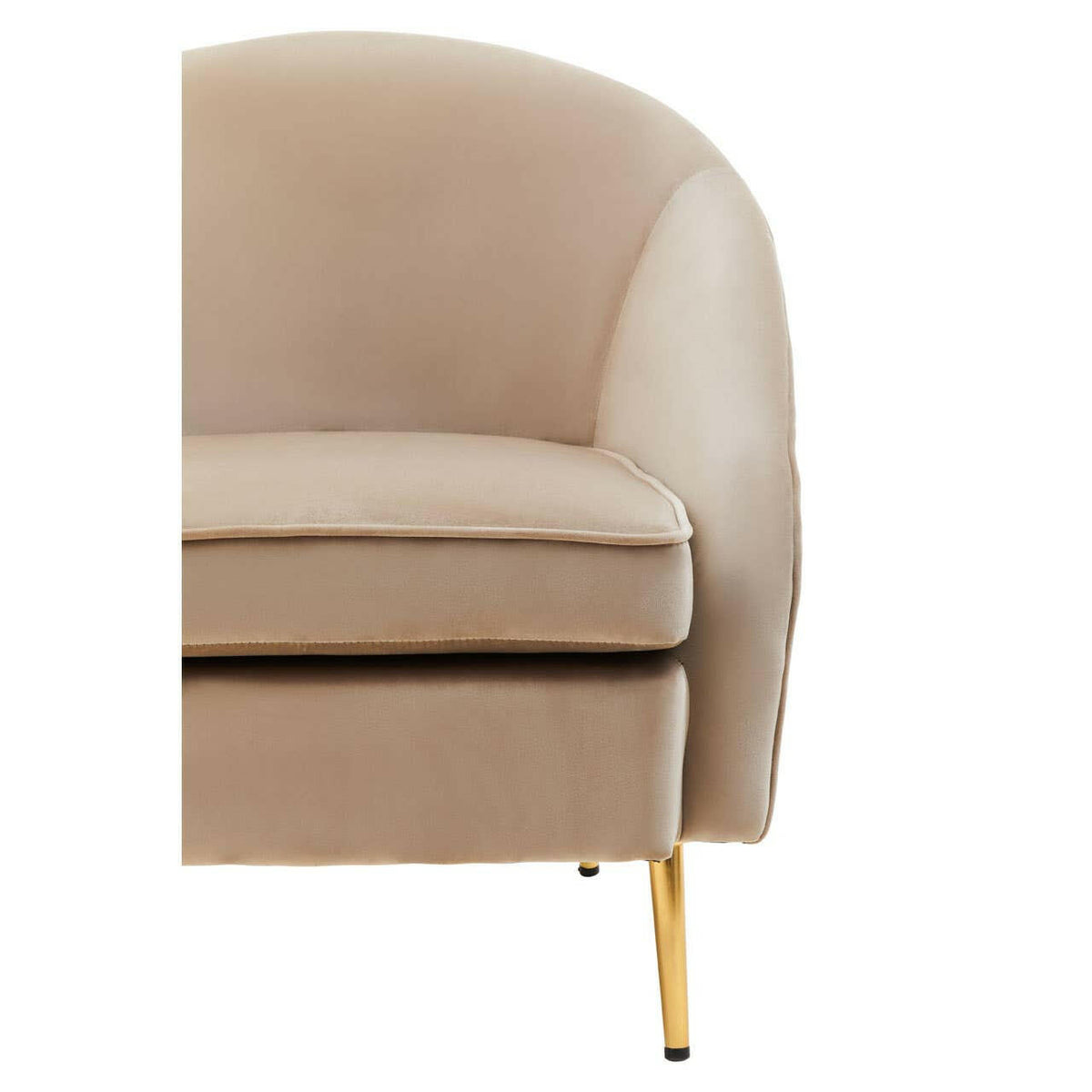 Yasmeen Mink Velvet Armchair.