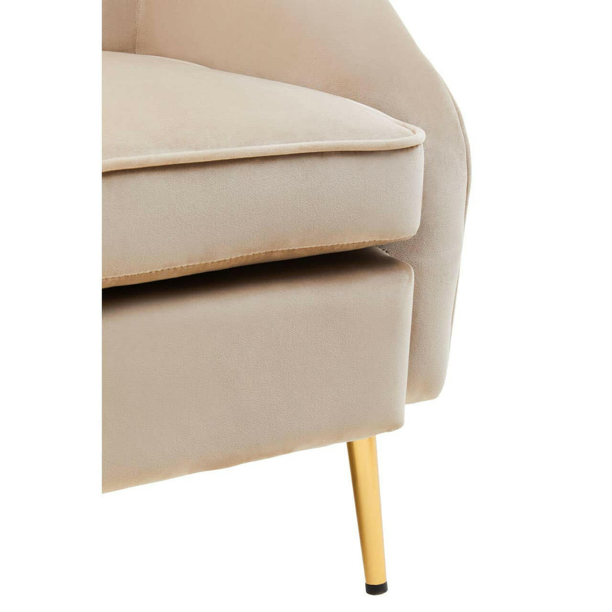 Yasmeen Mink Velvet Armchair.