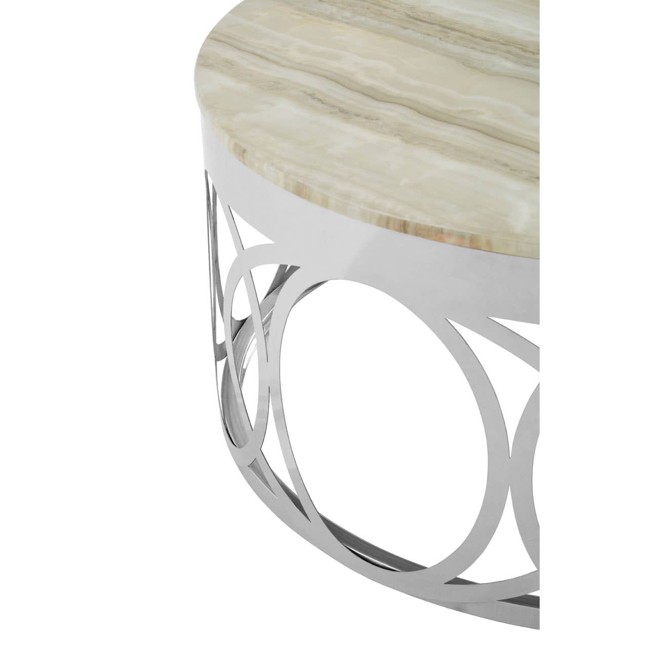 Noosa & Co. Living Yasmin White Marble Coffee Table House of Isabella UK