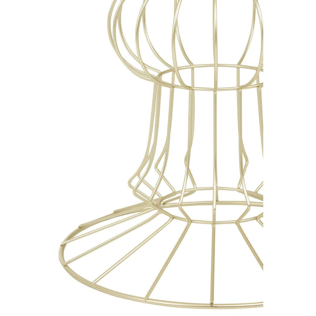 Noosa & Co. Living Yaxi Light Gold Finish Frame Table House of Isabella UK