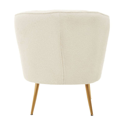 Noosa & Co. Living Yazmin Channel Armchair With Gold Finish Legs House of Isabella UK