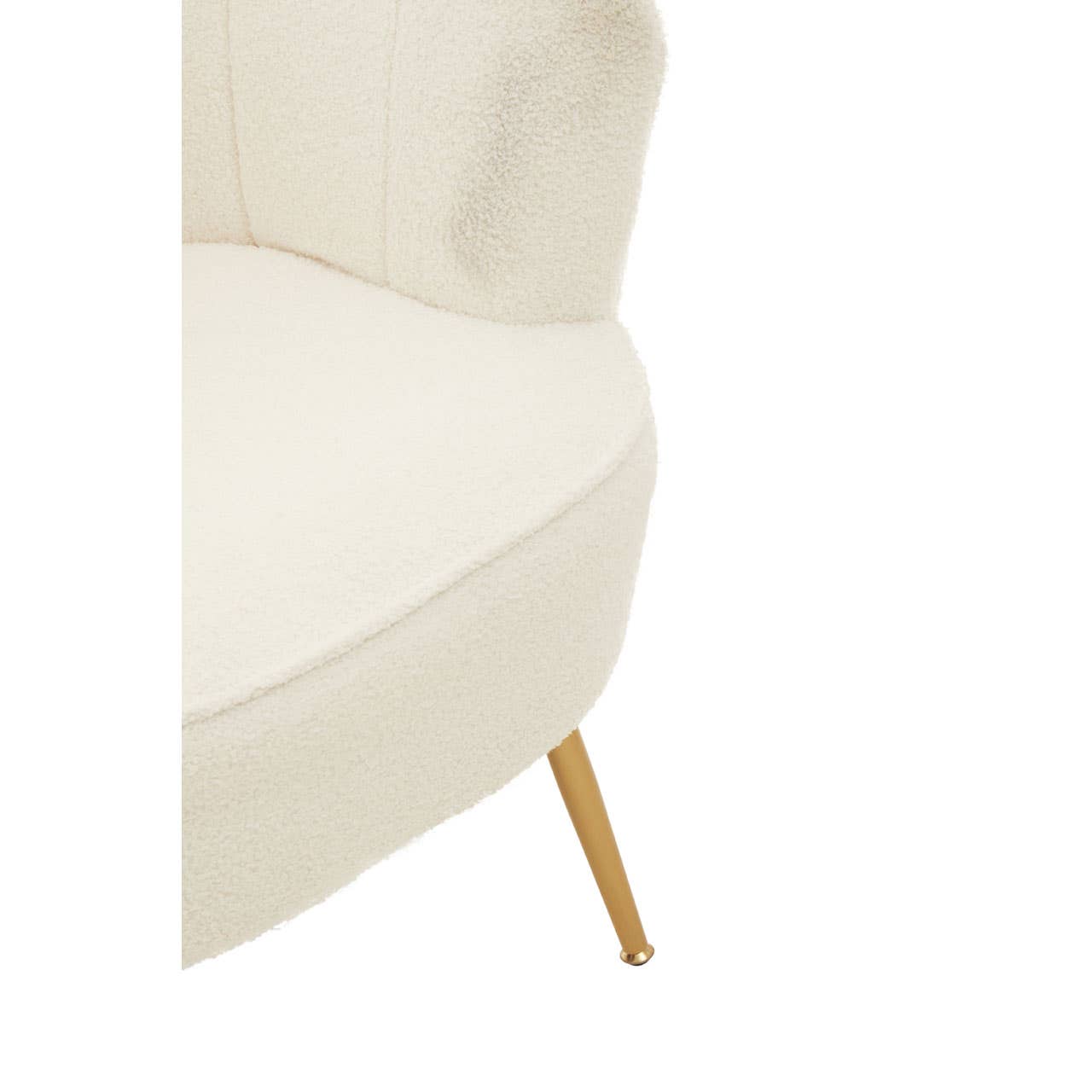 Noosa & Co. Living Yazmin Channel Armchair With Gold Finish Legs House of Isabella UK