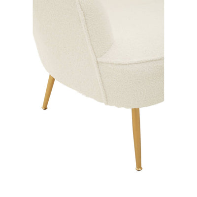 Noosa & Co. Living Yazmin Channel Armchair With Gold Finish Legs House of Isabella UK