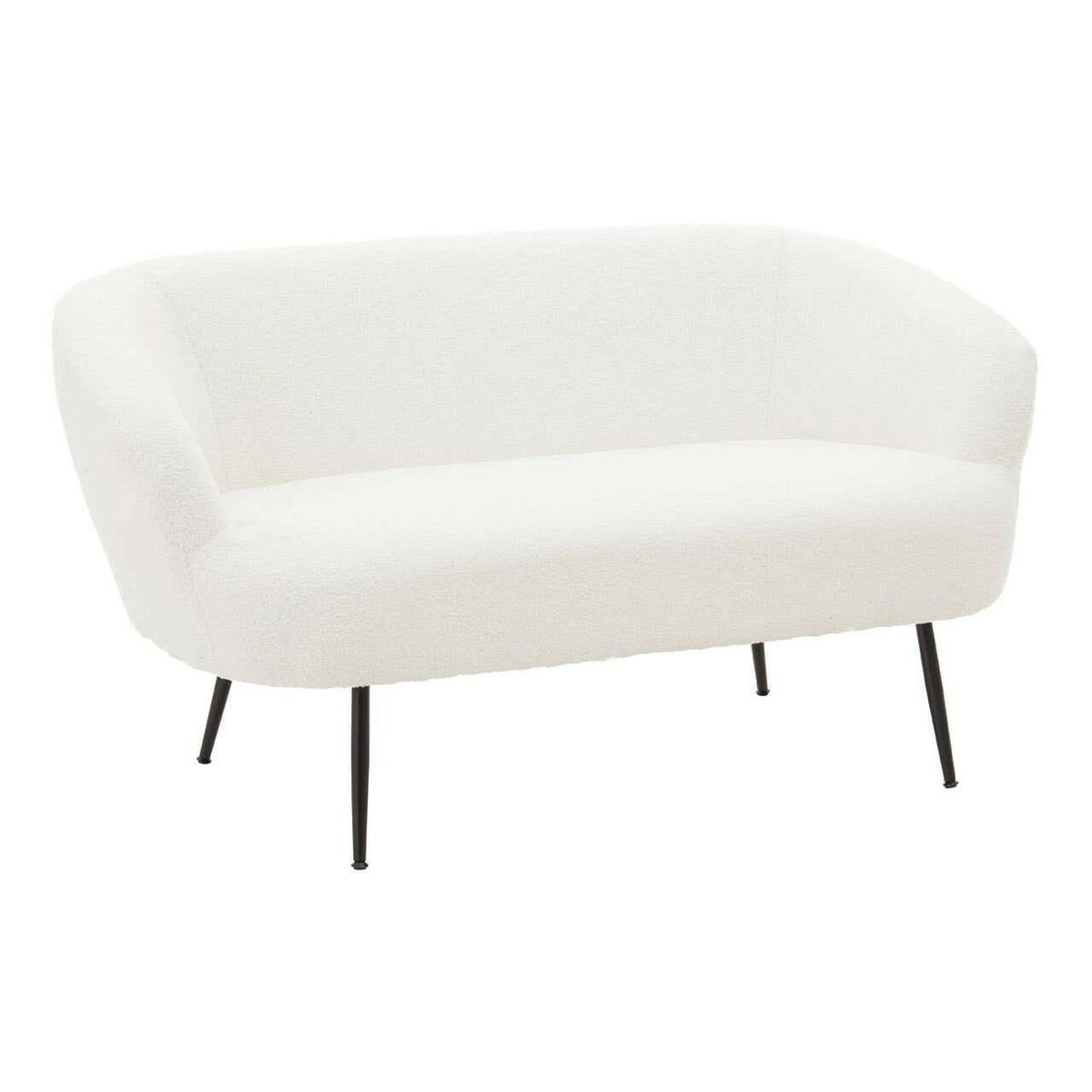 Yazmin Two Seat Sofa With Black Finish Legs.