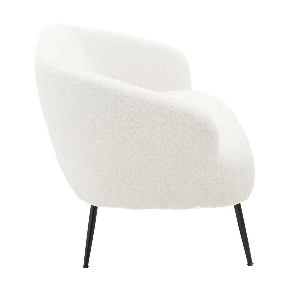 Yazmin Two Seat Sofa With Black Finish Legs.