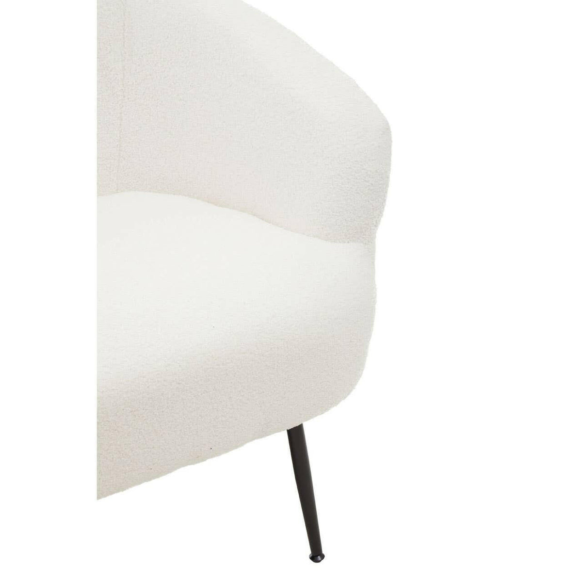 Yazmin Two Seat Sofa With Black Finish Legs.