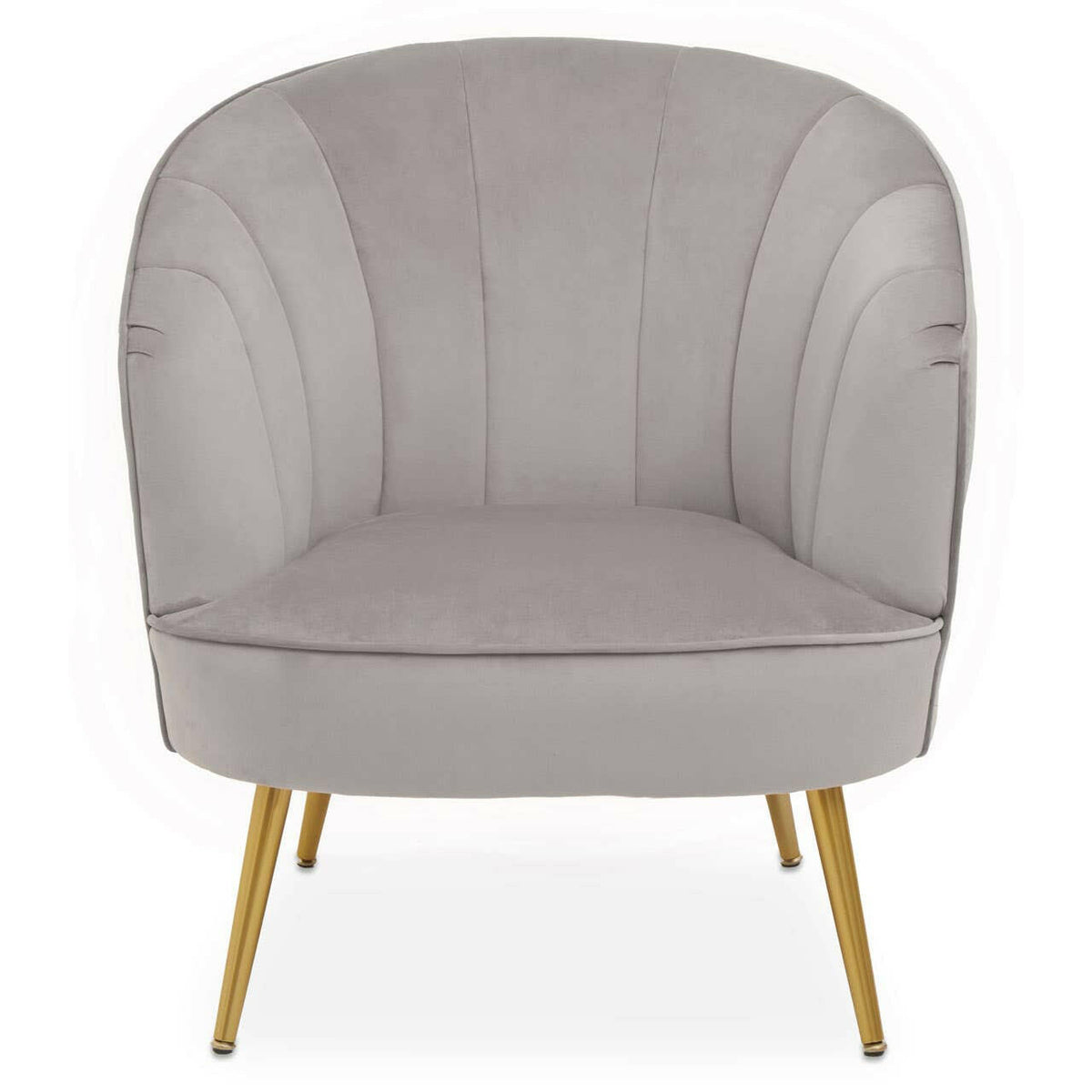 Yolanda Grey Velvet Chair.