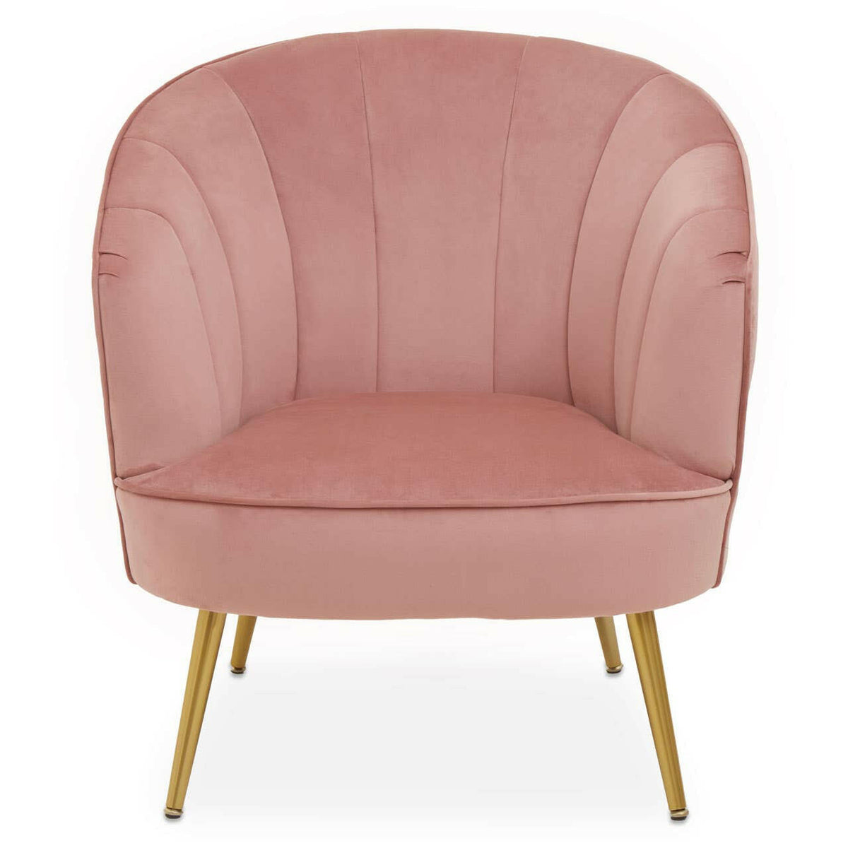Yolanda Pink Velvet Chair.