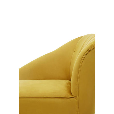 Noosa & Co. Living Yvette Mustard Velvet Chaise Lounge House of Isabella UK