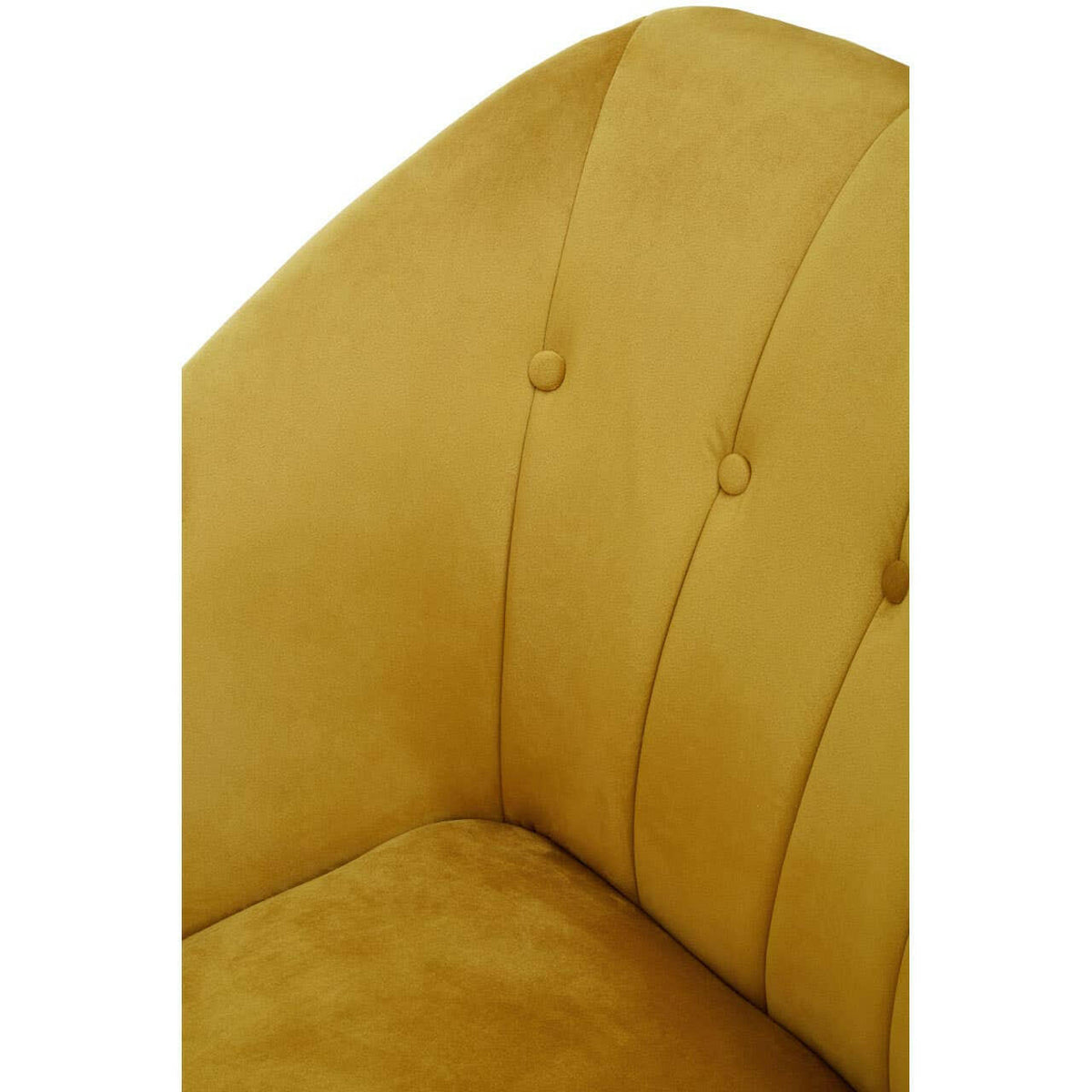 Yvette Mustard Velvet Chaise Lounge.