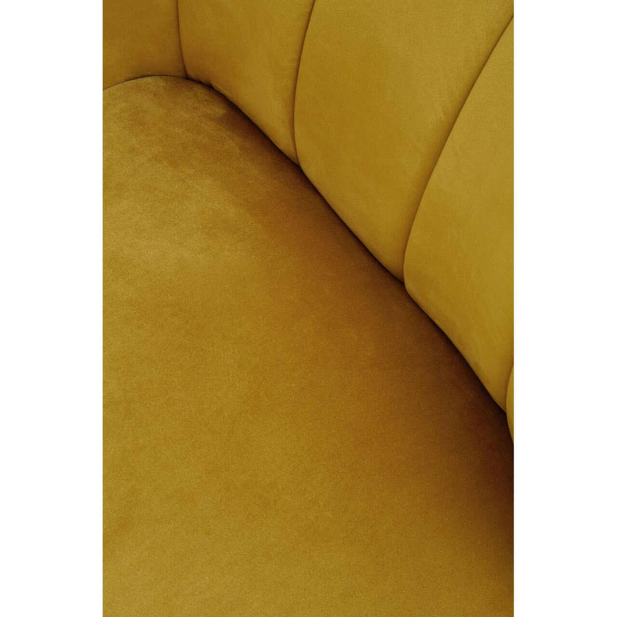 Yvette Mustard Velvet Chaise Lounge.