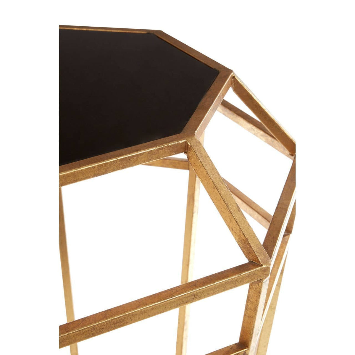 Noosa & Co. Living Zariah Mirror Top and Geometric Base Table House of Isabella UK
