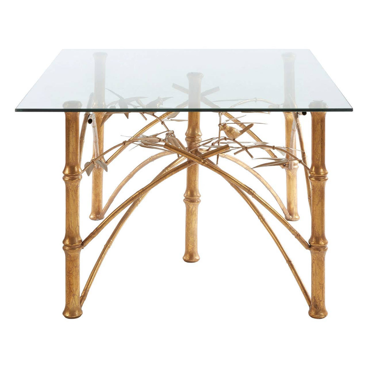 Zariah Table With Bamboo Design Legs.