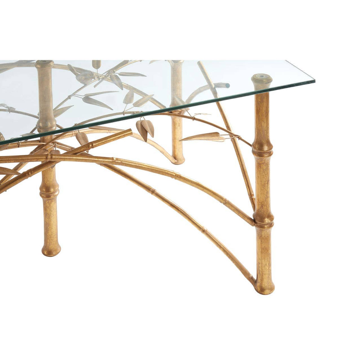Zariah Table With Bamboo Design Legs.
