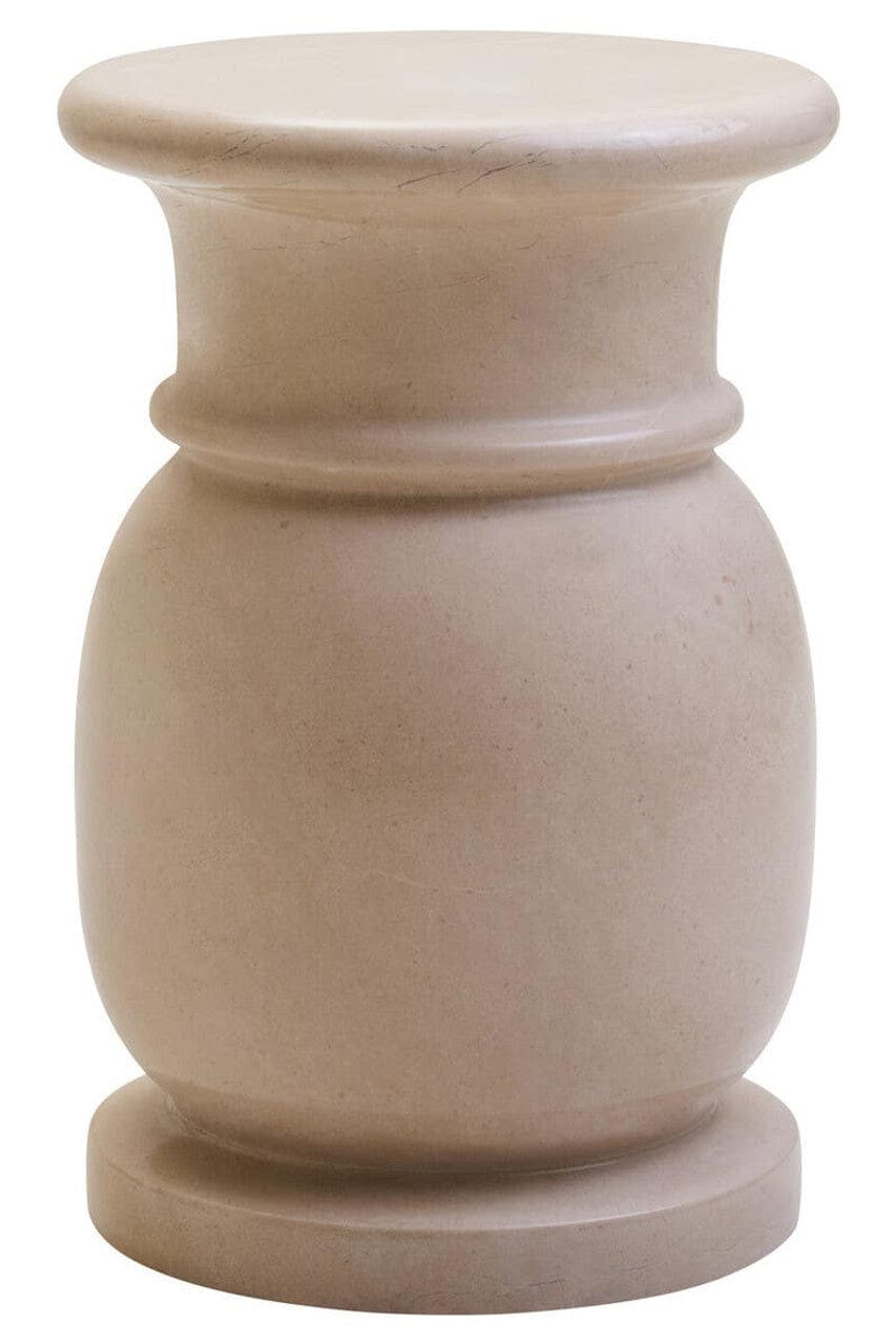 Noosa & Co. Living Zoro Cream Marble Stool and Side Table House of Isabella UK