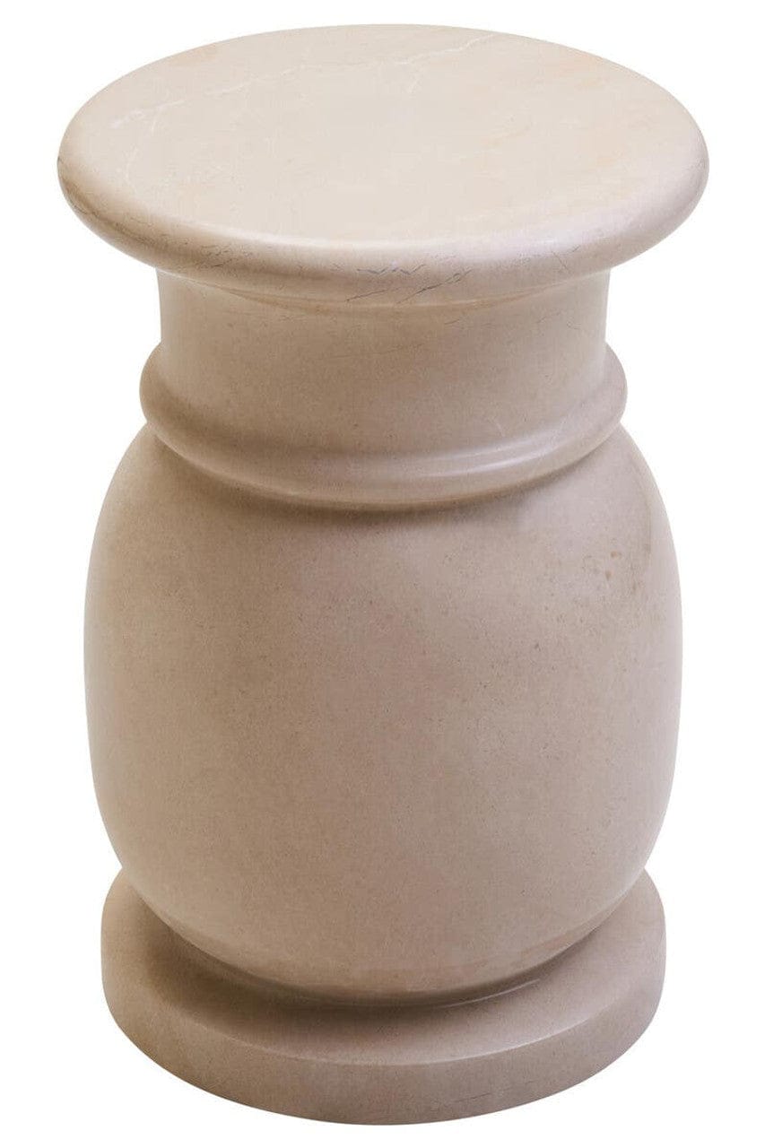 Noosa & Co. Living Zoro Cream Marble Stool and Side Table House of Isabella UK