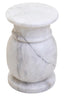 Noosa & Co. Living Zoro White Marble Stool And Side Table House of Isabella UK