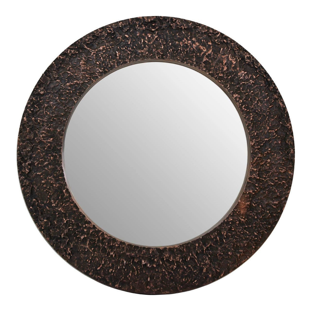 Noosa & Co. Mirrors Akola Copper Finish Round Wall Mirror House of Isabella UK