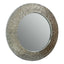 Noosa & Co. Mirrors Akola Nickle Finish Round Wall Mirror House of Isabella UK
