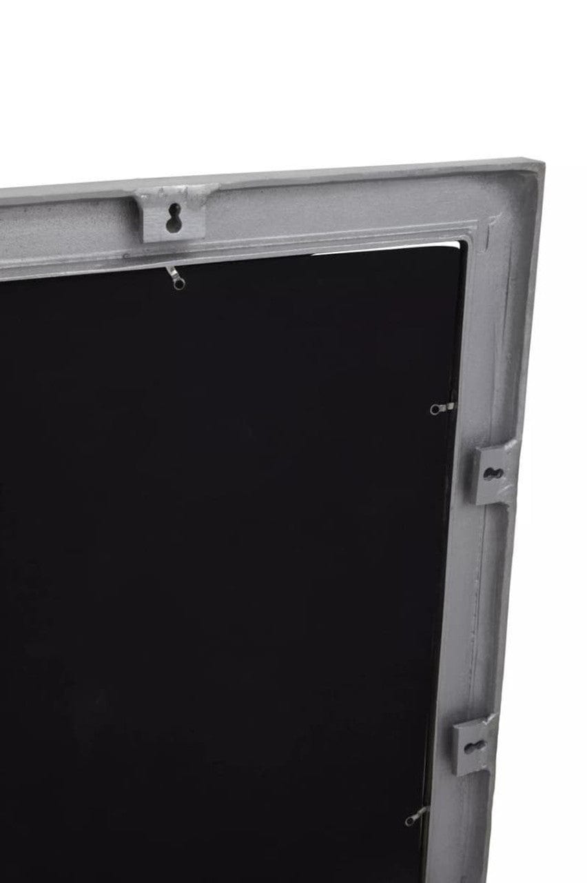 Noosa & Co. Mirrors Akola Textured Silver Frame Rectangular Wall Mirror House of Isabella UK