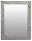 Noosa & Co. Mirrors Akola Textured Silver Frame Rectangular Wall Mirror House of Isabella UK