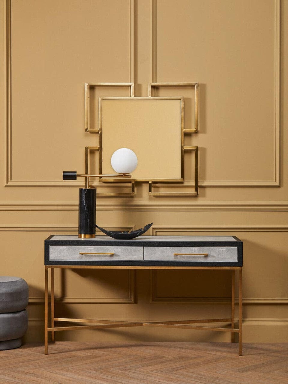 Noosa & Co. Mirrors Allure Brushed Gold Small Wall Mirror House of Isabella UK