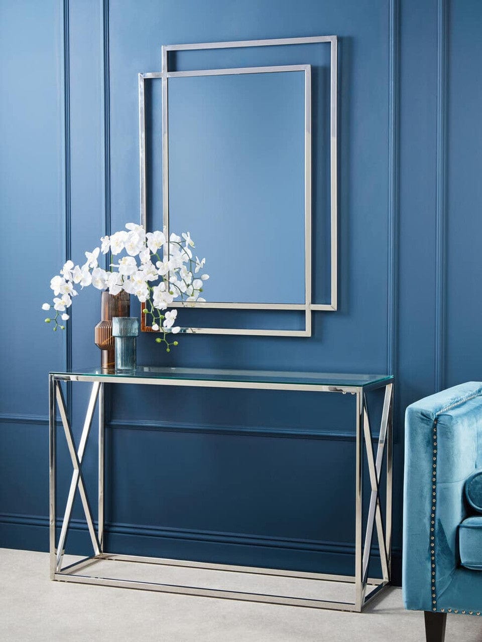 Noosa & Co. Mirrors Allure Silver Large Wall Mirror House of Isabella UK