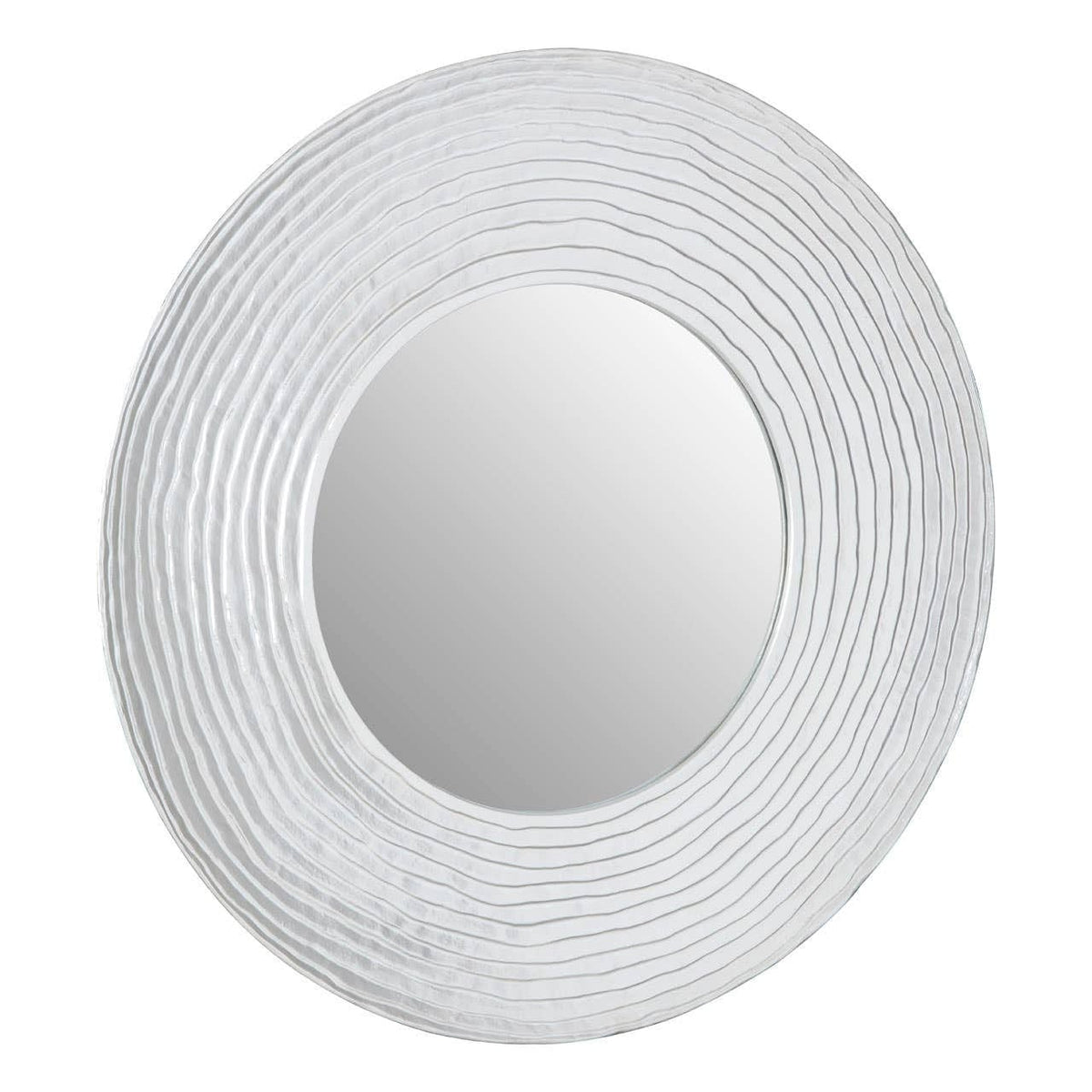 Noosa & Co. Mirrors Athena Round Wall Mirror with Silver Finish House of Isabella UK