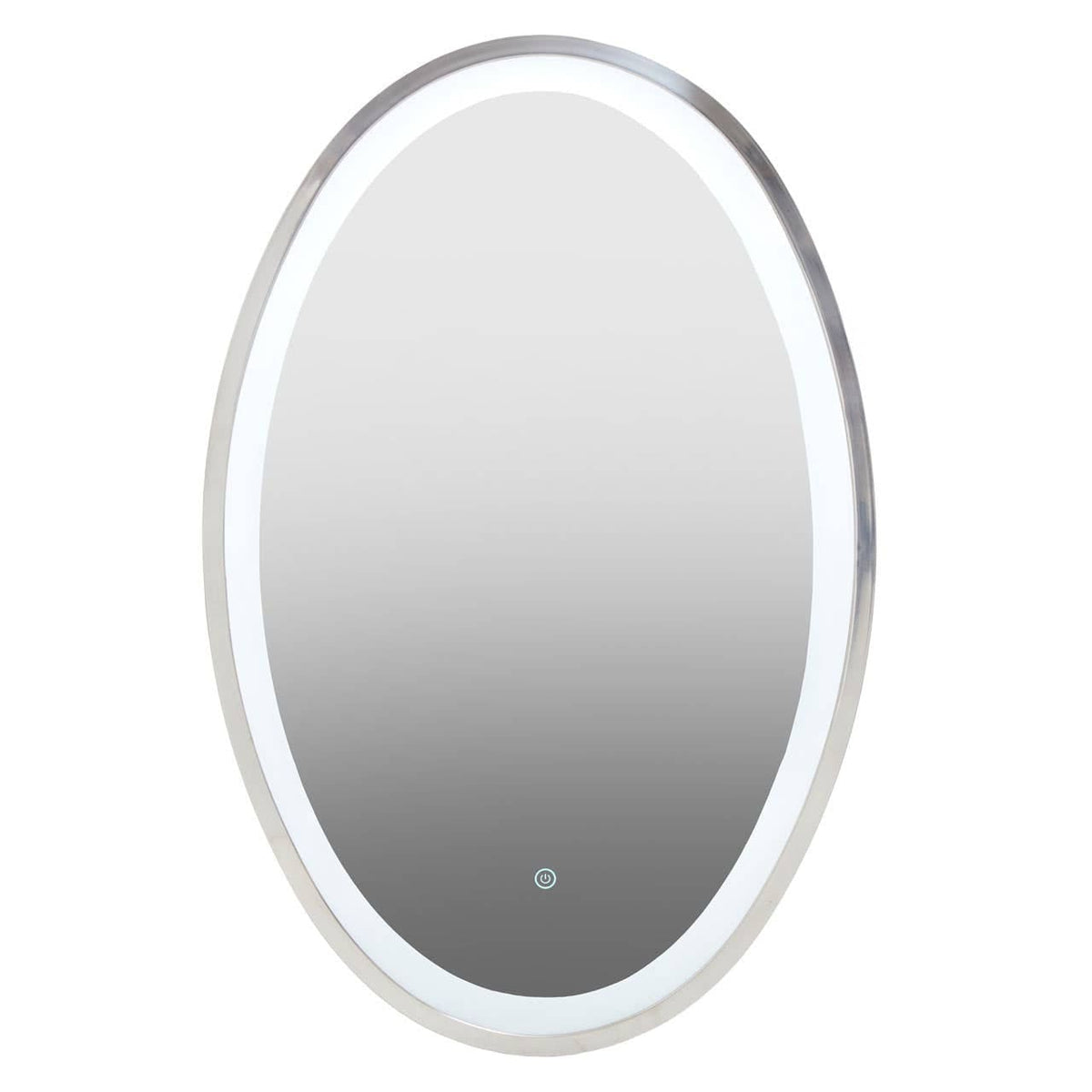 Noosa & Co. Mirrors Avelino Illuminated LED Silver Oval Mirror House of Isabella UK