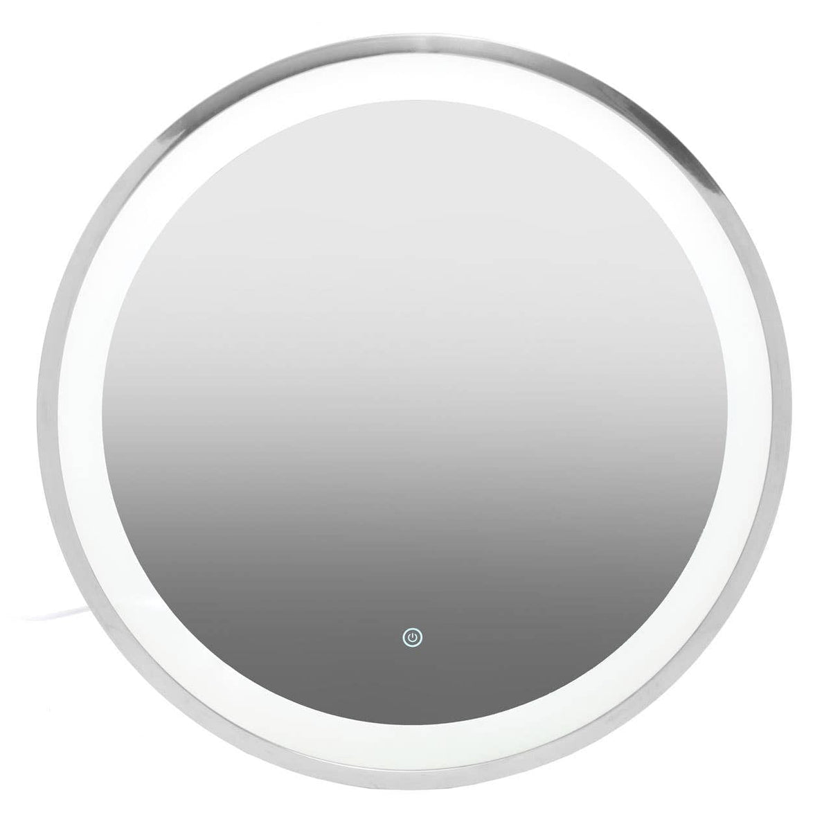 Noosa & Co. Mirrors Avelino Illuminated LED Silver Round Mirror House of Isabella UK