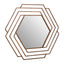 Noosa & Co. Mirrors Beauly Antique Gold Hexagon Wall Mirror House of Isabella UK