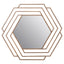 Noosa & Co. Mirrors Beauly Antique Gold Hexagon Wall Mirror House of Isabella UK
