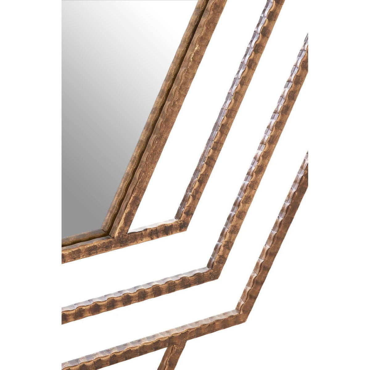 Noosa & Co. Mirrors Beauly Antique Gold Hexagon Wall Mirror House of Isabella UK