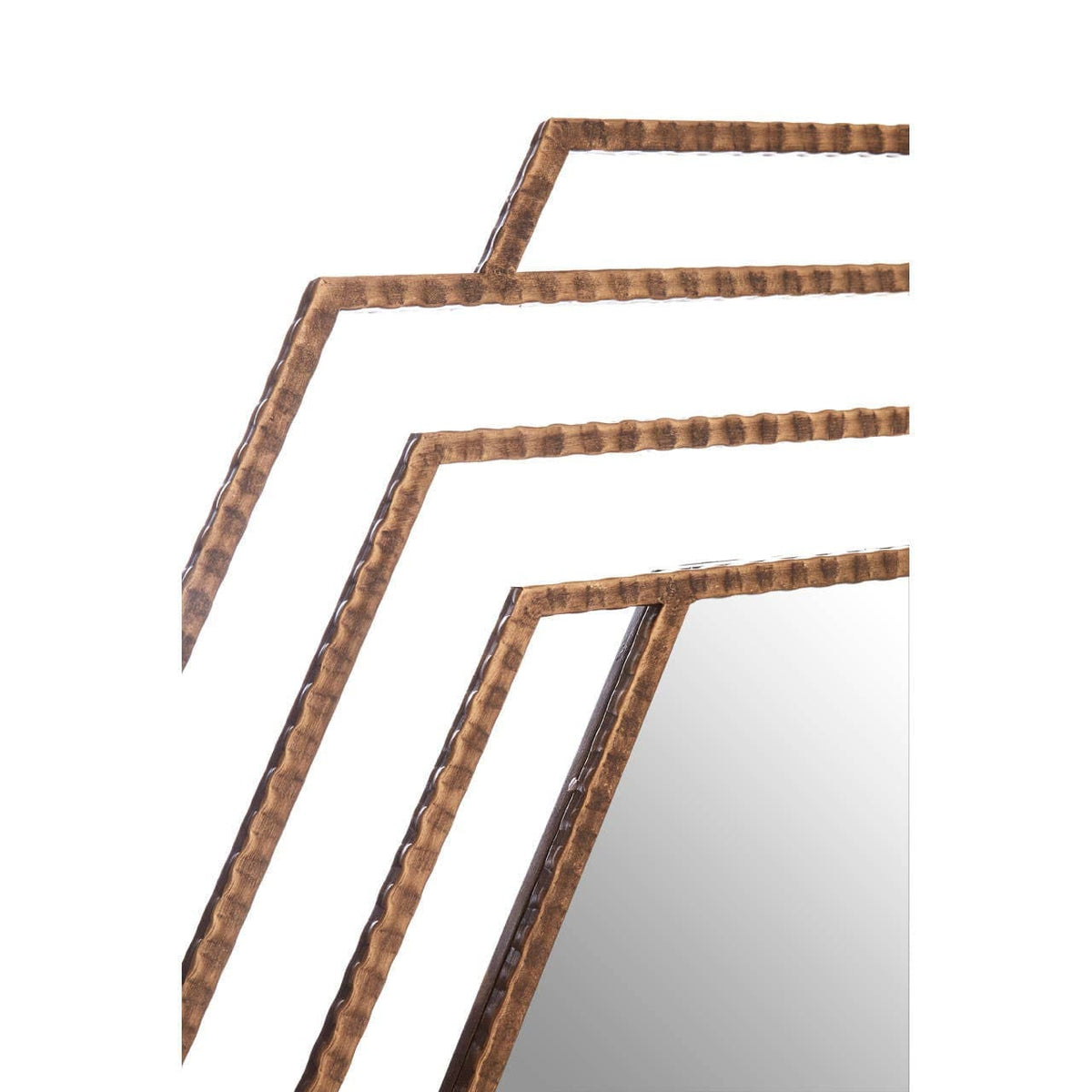 Noosa & Co. Mirrors Beauly Antique Gold Hexagon Wall Mirror House of Isabella UK