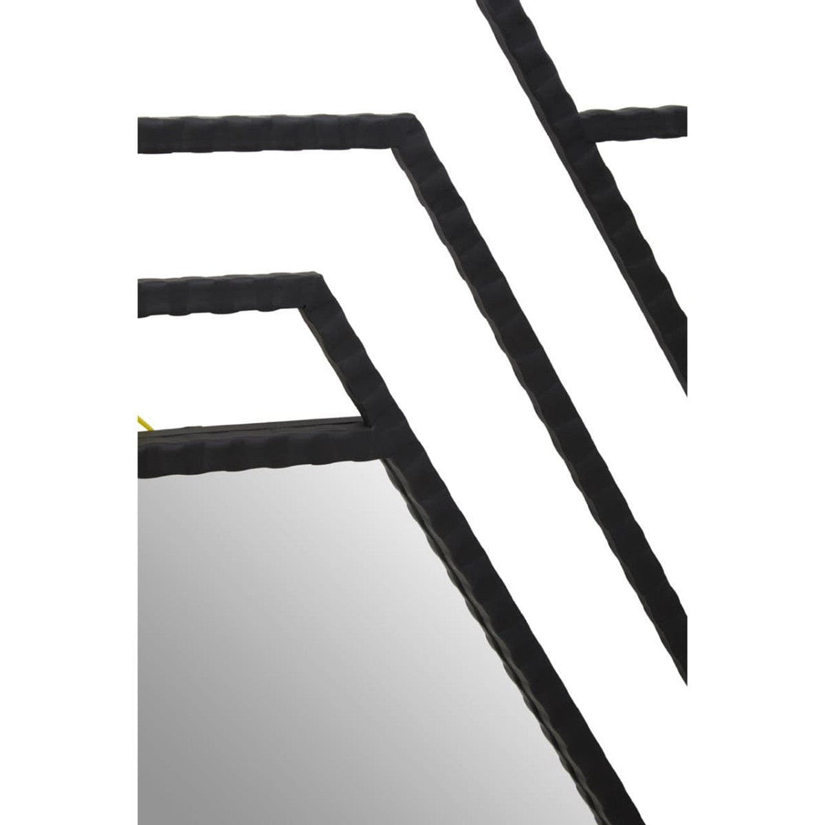 Noosa & Co. Mirrors Beauly Black Finish Hexagonal Wall Mirror House of Isabella UK