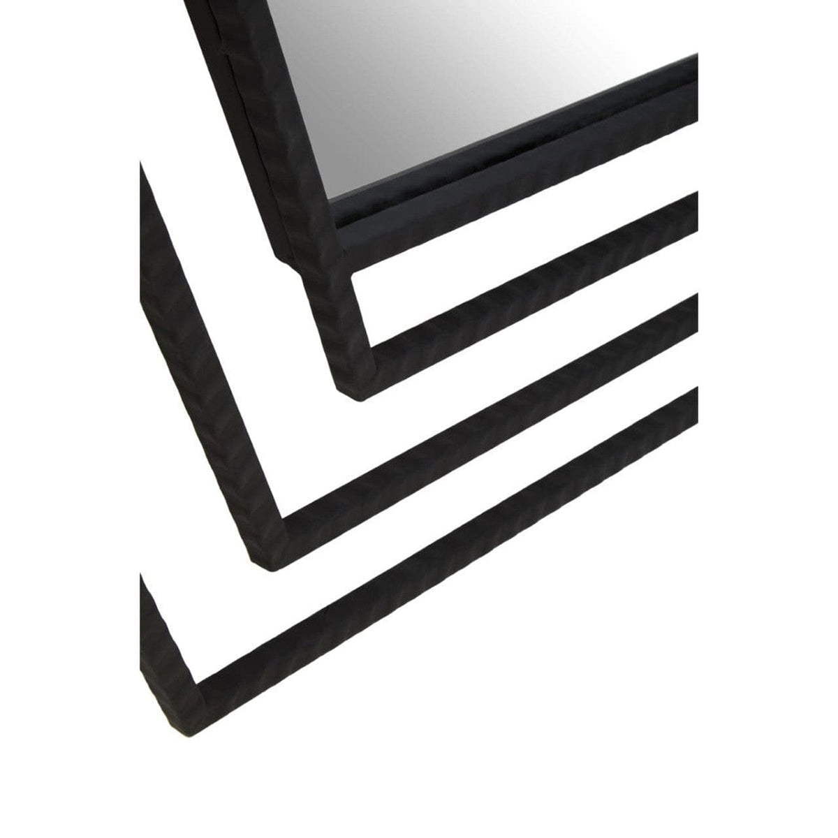 Noosa & Co. Mirrors Beauly Black Finish Hexagonal Wall Mirror House of Isabella UK