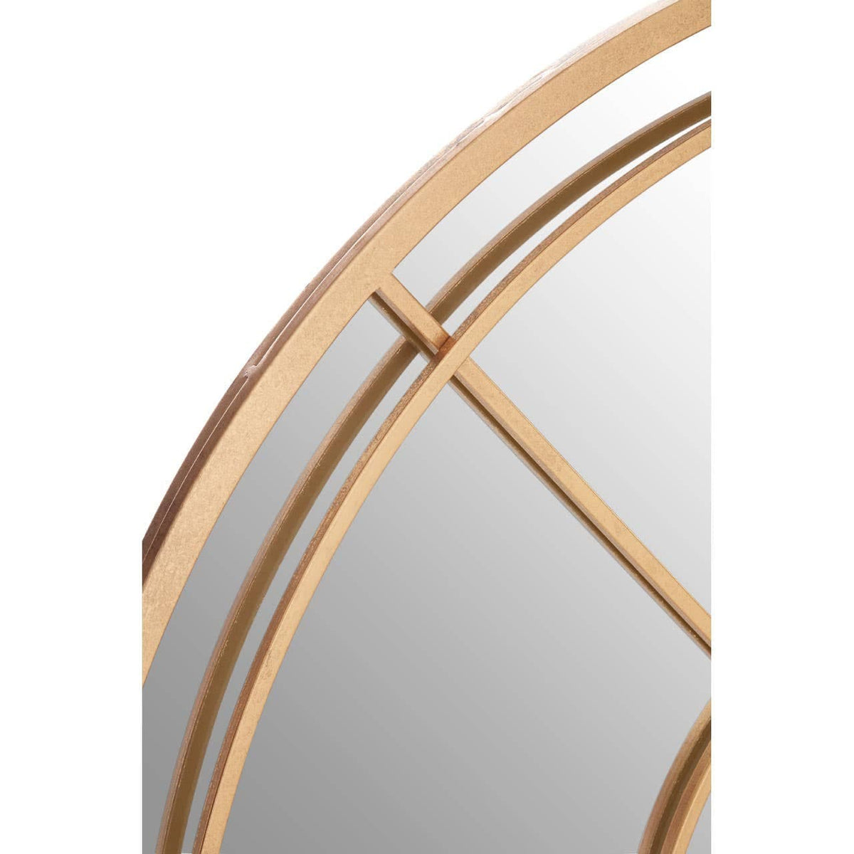 Noosa & Co. Mirrors Beauly Gold Finish Round Wall Mirror House of Isabella UK