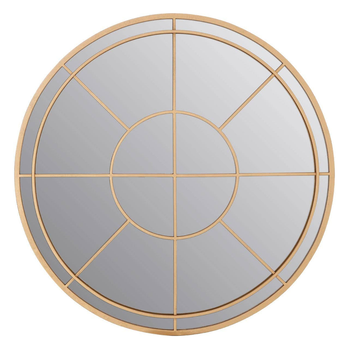 Noosa & Co. Mirrors Beauly Gold Finish Round Wall Mirror House of Isabella UK